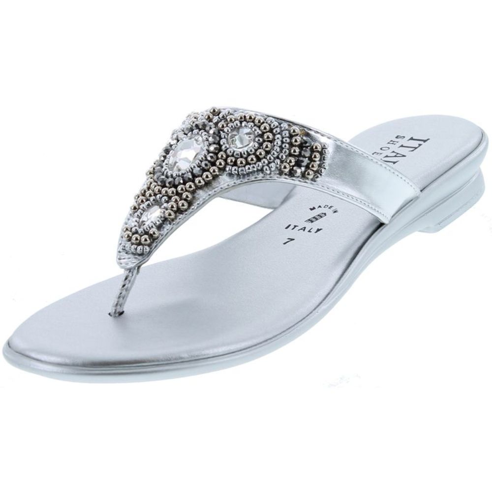 ITALIAN SHOEMAKERS Mystify Silver Womens sandals 5 NEW